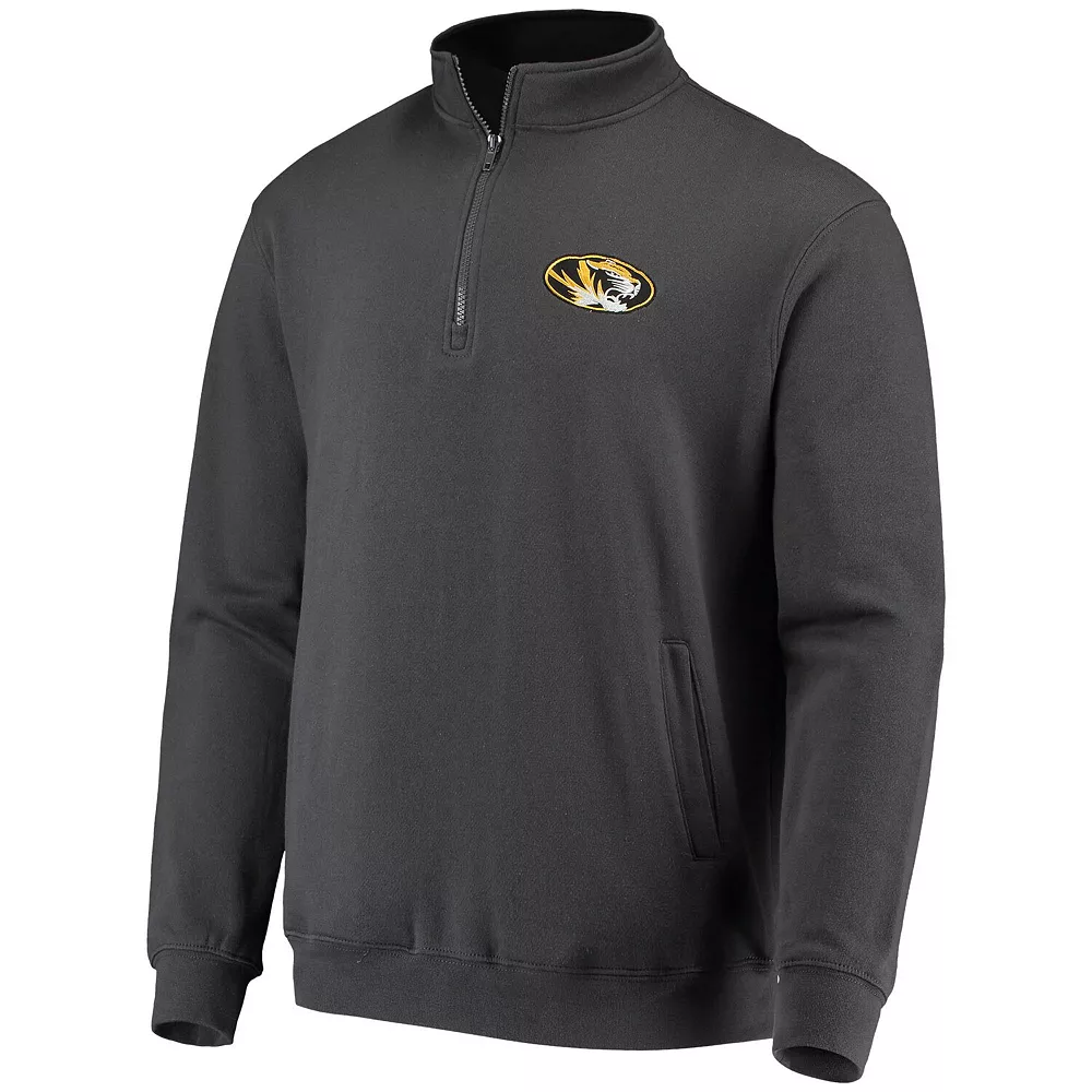 Men's Colosseum Charcoal Missouri Tigers Tortugas Logo Quarter-Zip Jacket 3 Men's Colosseum Charcoal Missouri Tigers Tortugas Logo Quarter-Zip Jacket - Image 3