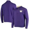 Men's Colosseum Purple Washington Huskies Tortugas Logo Quarter-Zip Jacket