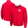 Men's Colosseum Red Houston Cougars Tortugas Logo Quarter-Zip Pullover Jacket