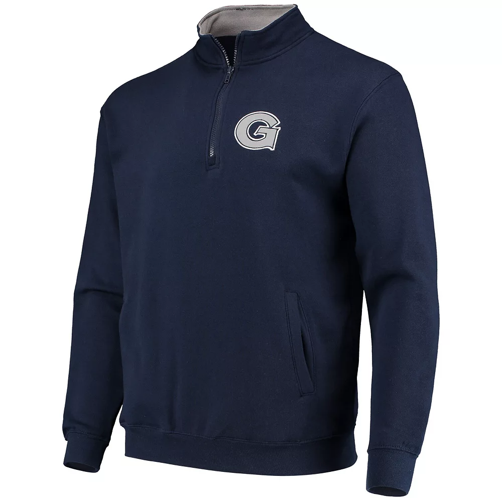 Men's Colosseum Navy Georgetown Hoyas Tortugas Logo Quarter-Zip Jacket 3 Men's Colosseum Navy Georgetown Hoyas Tortugas Logo Quarter-Zip Jacket - Image 3