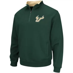 Men's Colosseum Green South Florida Bulls Tortugas Logo Quarter-Zip Jacket -Colosseum shop 4612595 ALT2