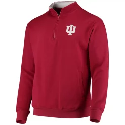 Men's Colosseum Crimson Indiana Hoosiers Tortugas Logo Quarter-Zip Jacket -Colosseum shop 4612956 ALT2