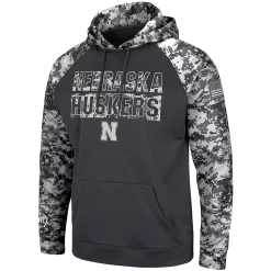 Men's Colosseum Charcoal Nebraska Huskers OHT Military Appreciation Digi Camo Big & Tall Pullover Hoodie -Colosseum shop 4613065 ALT2