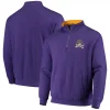 Men's Colosseum Purple ECU Pirates Tortugas Logo Quarter-Zip Jacket