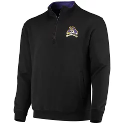 Men's Colosseum Black ECU Pirates Tortugas Logo Quarter-Zip Jacket -Colosseum shop 4613507 ALT2