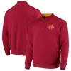 Men's Colosseum Cardinal Iowa State Cyclones Tortugas Logo Quarter-Zip Jacket