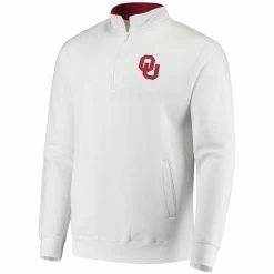 Men's Colosseum White Oklahoma Sooners Tortugas Logo Quarter-Zip Jacket 6 Men's Colosseum White Oklahoma Sooners Tortugas Logo Quarter-Zip Jacket -Colosseum shop 4614079 ALT2