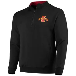 Men's Colosseum Black Iowa State Cyclones Tortugas Logo Quarter-Zip Jacket -Colosseum shop 4614088 ALT2