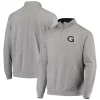 Men's Colosseum Heathered Gray Georgetown Hoyas Tortugas Logo Quarter-Zip Jacket