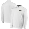 Men's Colosseum White Iowa Hawkeyes Tortugas Logo Quarter-Zip Jacket