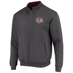 Men's Colosseum Charcoal Texas A&M Aggies Tortugas Logo Quarter-Zip Jacket -Colosseum shop 4622957 ALT2