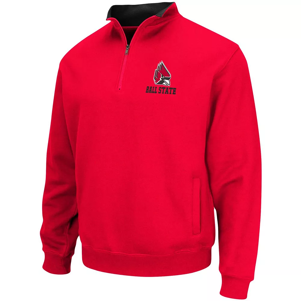 Men's Colosseum Cardinal Ball State Cardinals Tortugas Logo Quarter-Zip Jacket 3 Men's Colosseum Cardinal Ball State Cardinals Tortugas Logo Quarter-Zip Jacket - Image 3