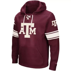 Men's Colosseum Maroon Texas A&M Aggies 2.0 Lace-Up Logo Pullover Hoodie -Colosseum shop 4623277 ALT2