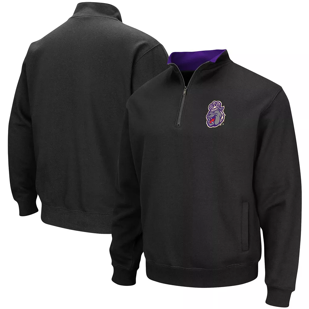 Men's Colosseum Black James Madison Dukes Tortugas Logo Quarter-Zip Jacket 2 Men's Colosseum Black James Madison Dukes Tortugas Logo Quarter-Zip Jacket - Image 2