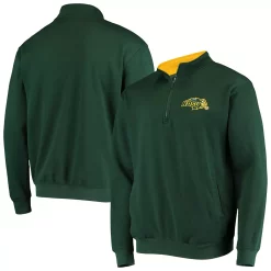 Men's Colosseum Green NDSU Bison Tortugas Logo Quarter-Zip Jacket