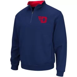 Men's Colosseum Navy Dayton Flyers Tortugas Logo Quarter-Zip Jacket -Colosseum shop 4625087 ALT2