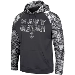 Men's Colosseum Charcoal Navy Midshipmen OHT Military Appreciation Digital Camo Pullover Hoodie -Colosseum shop 4643405 ALT2