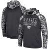 Men's Colosseum Charcoal Kansas State Wildcats OHT Military Appreciation Digi Camo Big & Tall Pullover Hoodie