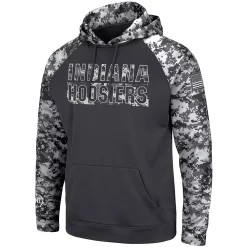 Men's Colosseum Charcoal Indiana Hoosiers OHT Military Appreciation Digital Camo Pullover Hoodie -Colosseum shop 4644269 ALT2