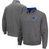 Men's Colosseum Charcoal Memphis Tigers Tortugas Logo Quarter-Zip Jacket