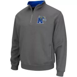 Men's Colosseum Charcoal Memphis Tigers Tortugas Logo Quarter-Zip Jacket -Colosseum shop 4644910 ALT2