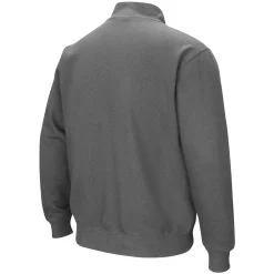 Men's Colosseum Charcoal Memphis Tigers Tortugas Logo Quarter-Zip Jacket -Colosseum shop 4644910 ALT3