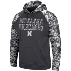 Men's Colosseum Charcoal Nebraska Huskers OHT Military Appreciation Digital Camo Pullover Hoodie -Colosseum shop 4645730 ALT2