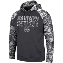 Men's Colosseum Charcoal Mississippi State Bulldogs OHT Military Appreciation Digital Camo Pullover Hoodie -Colosseum shop 4663897 ALT2