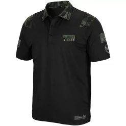 Men's Colosseum Black Clemson Tigers OHT Military Appreciation Sierra Polo -Colosseum shop 4784134 ALT2