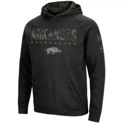 Men's Colosseum Black Arkansas Razorbacks Big & Tall OHT Military Appreciation Raglan Pullover Hoodie -Colosseum shop 4785488 ALT2
