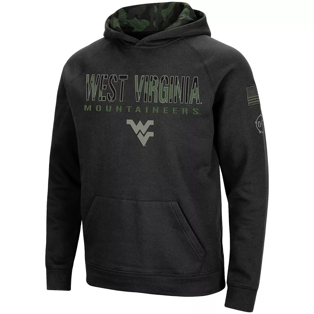 Men's Colosseum Black West Virginia Mountaineers Big & Tall OHT Military Appreciation Raglan Pullover Hoodie 2 Men's Colosseum Black West Virginia Mountaineers Big & Tall OHT Military Appreciation Raglan Pullover Hoodie - Image 2