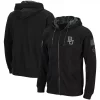Men's Colosseum Black Baylor Bears OHT Military Appreciation Waffle Full-Zip Hoodie