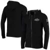 Men's Colosseum Black Oklahoma State Cowboys OHT Military Appreciation Waffle Full-Zip Hoodie