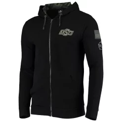Men's Colosseum Black Oklahoma State Cowboys OHT Military Appreciation Waffle Full-Zip Hoodie 5 Men's Colosseum Black Oklahoma State Cowboys OHT Military Appreciation Waffle Full-Zip Hoodie -Colosseum shop 4786728 ALT2