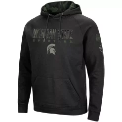 Men's Colosseum Black Michigan State Spartans OHT Military Appreciation Camo Pullover Hoodie -Colosseum shop 4786772 ALT2