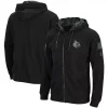 Men's Colosseum Black Louisville Cardinals OHT Military Appreciation Waffle Full-Zip Hoodie