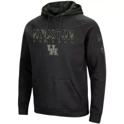 Men's Colosseum Black Houston Cougars OHT Military Appreciation Camo Pullover Hoodie -Colosseum shop 4787067 ALT2