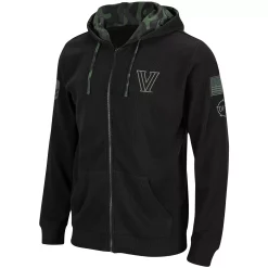 Men's Colosseum Black Villanova Wildcats OHT Military Appreciation Waffle Full-Zip Hoodie -Colosseum shop 4787186 ALT2