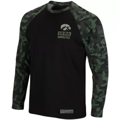 Men's Colosseum Black Iowa Hawkeyes OHT Military Appreciation Camo Raglan Long Sleeve T-Shirt 6 Men's Colosseum Black Iowa Hawkeyes OHT Military Appreciation Camo Raglan Long Sleeve T-Shirt -Colosseum shop 4800765 ALT2