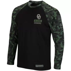 Men's Colosseum Black Oklahoma Sooners OHT Military Appreciation Camo Raglan Long Sleeve T-Shirt 6 Men's Colosseum Black Oklahoma Sooners OHT Military Appreciation Camo Raglan Long Sleeve T-Shirt -Colosseum shop 4801849 ALT2