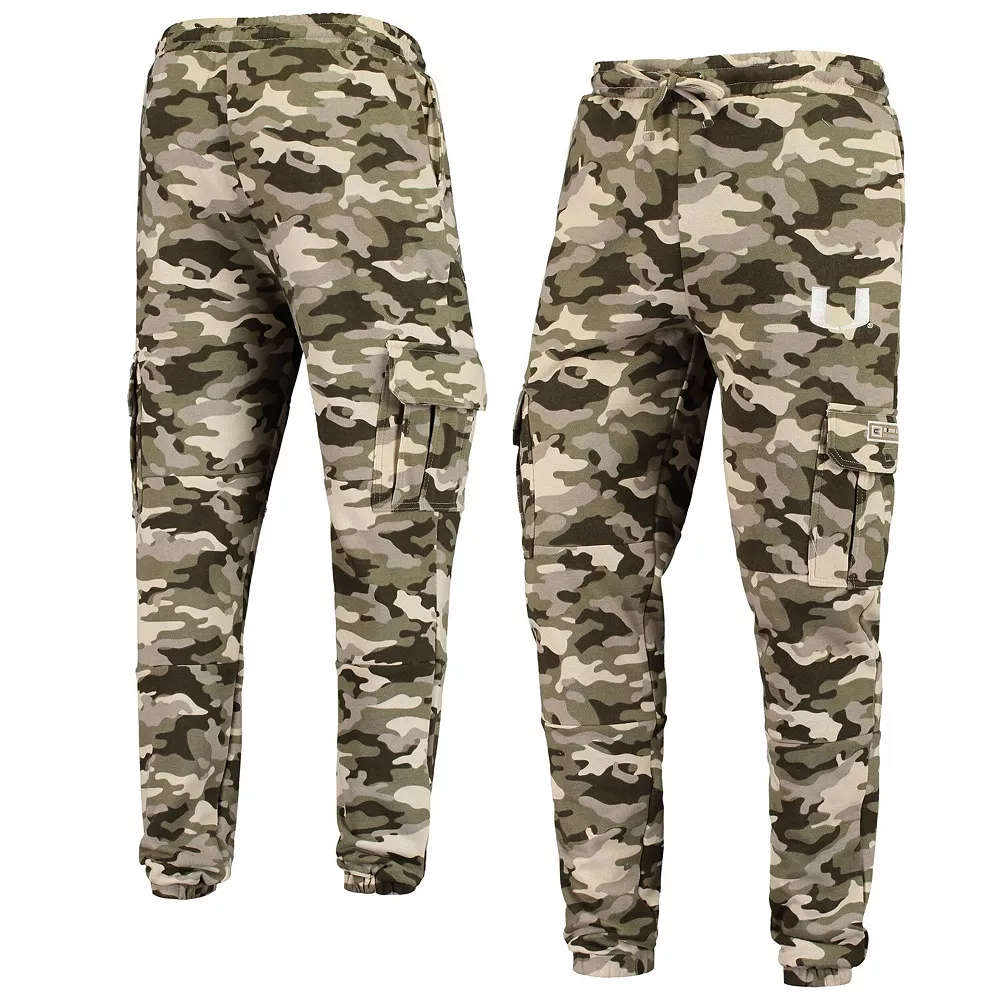 Men's Colosseum Camo Miami Hurricanes OHT Military Appreciation Code Fleece Pants 2 Men's Colosseum Camo Miami Hurricanes OHT Military Appreciation Code Fleece Pants - Image 2