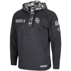 Men's Colosseum Charcoal Oklahoma Sooners OHT Military Appreciation Digi Camo Quarter-Zip Hoodie 6 Men's Colosseum Charcoal Oklahoma Sooners OHT Military Appreciation Digi Camo Quarter-Zip Hoodie -Colosseum shop 4803677 ALT2