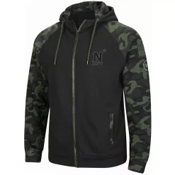 Men's Colosseum Black Navy Midshipmen OHT Military Appreciation Camo Raglan Full-Zip Hoodie -Colosseum shop 4803820 ALT2