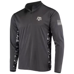 Men's Colosseum Charcoal Texas A&M Aggies OHT Military Appreciation Digi Camo Quarter-Zip Jacket -Colosseum shop 4804649 ALT2