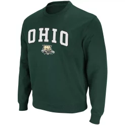 Men's Colosseum Green Ohio Bobcats Arch & Logo Tackle Twill Pullover Sweatshirt 5 Men's Colosseum Green Ohio Bobcats Arch & Logo Tackle Twill Pullover Sweatshirt -Colosseum shop 4811747 ALT2