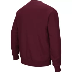 Men's Colosseum Maroon Mississippi State Bulldogs Arch & Logo Tackle Twill Pullover Sweatshirt -Colosseum shop 4811786 ALT3