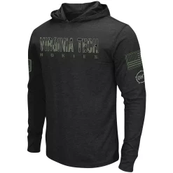 Men's Colosseum Black Virginia Tech Hokies OHT Military Appreciation Hoodie Long Sleeve T-Shirt -Colosseum shop 4822141 ALT2
