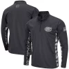 Men's Colosseum Charcoal Florida Gators OHT Military Appreciation Digi Camo Quarter-Zip Jacket