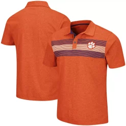 Men's Colosseum Orange Clemson Tigers Logan Polo