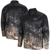 Men's Colosseum Black/Realtree Camo Florida Gators Creek Quarter-Zip Jacket